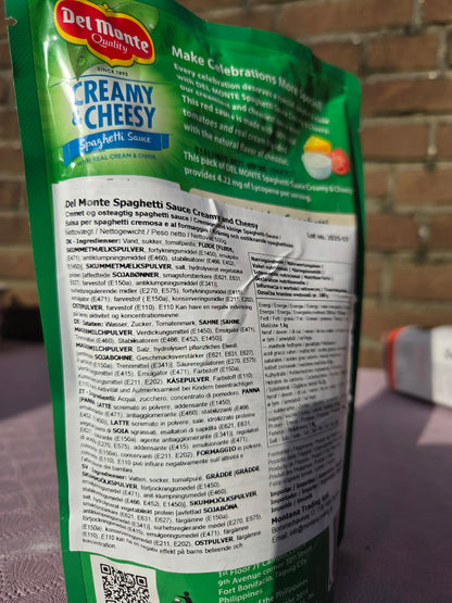 Del Monte Creamy Spaghetti Sauce 500gms